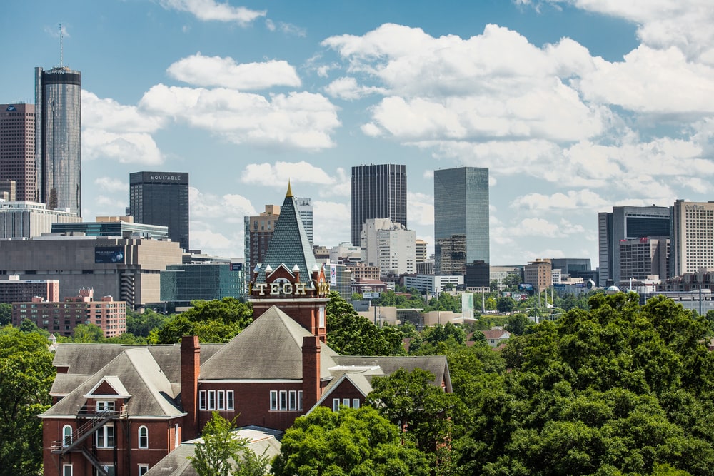 Tech Tower skyline